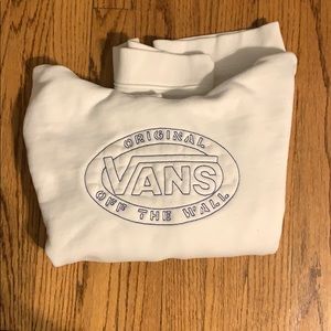 Blue and White Vans Off the Wall Hoodie